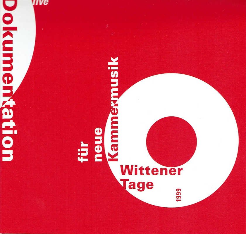 CD Cover rot, Wittener Tage für neue Kammermusik 1999